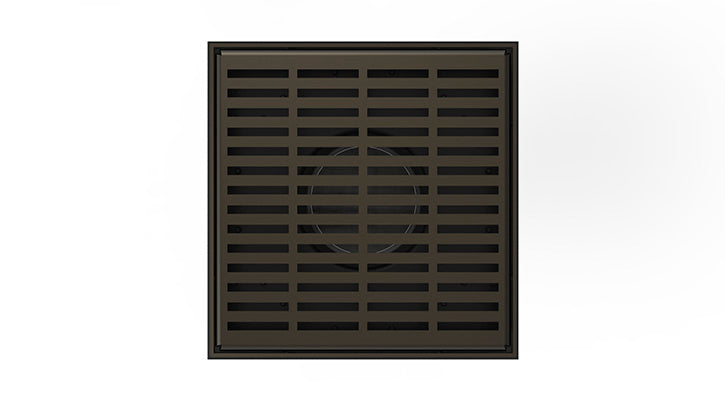 Infinity Drain LN5-2  5"x5" LQ5 Lines Pattern Strainer-2" Throat