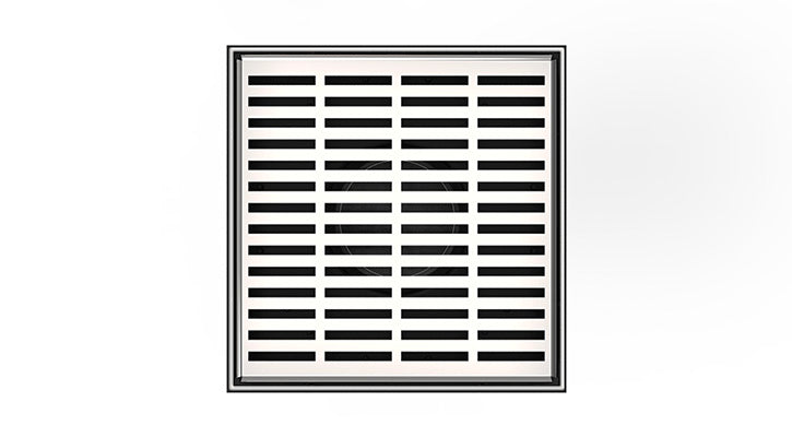 Infinity Drain LN5-2  5"x5" LQ5 Lines Pattern Strainer-2" Throat