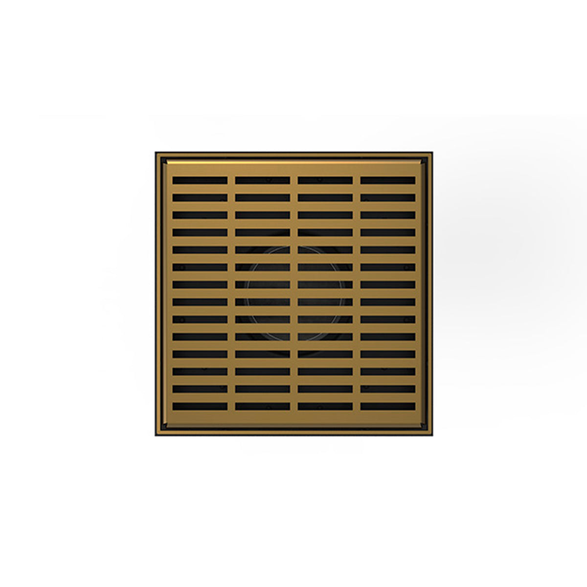 Infinity Drain LND5 BP  5" x 5" LND 5 Lines Pattern Complete Kit  with PVC Bonded Flange, 2", 3" and 4" Outlet