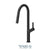 Tenzo LO130 Single-Handle Kitchen Faucet Lotus With Pull-Down & 2-Function Hand Shower