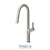 Tenzo LO130 Single-Handle Kitchen Faucet Lotus With Pull-Down & 2-Function Hand Shower