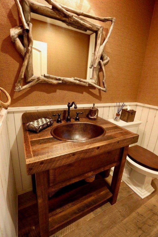 Master Bath Oval Self Rimming Hammered Copper Bathroom Sink