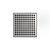 Infinity Drain LQ5-2  5"x5" LQ5 Squares Pattern Strainer-2" Throat