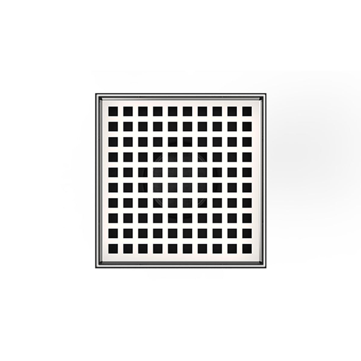 Infinity Drain LQD5 BP  5" x 5" LQD 5 Squares Pattern Complete Kit  with PVC Bonded Flange, 2", 3" and 4" Outlet