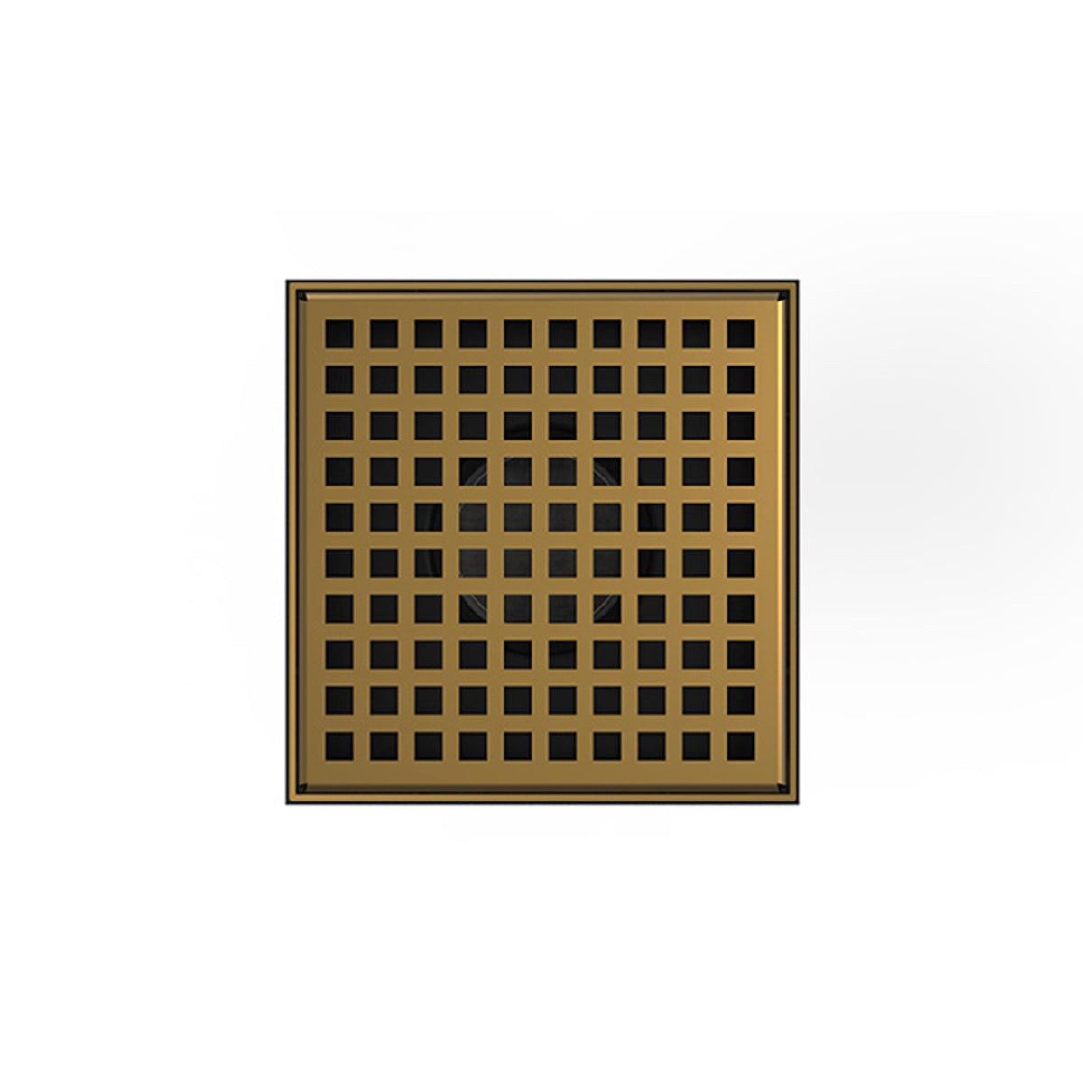 Infinity Drain LQD5 BP  5" x 5" LQD 5 Squares Pattern Complete Kit  with PVC Bonded Flange, 2", 3" and 4" Outlet