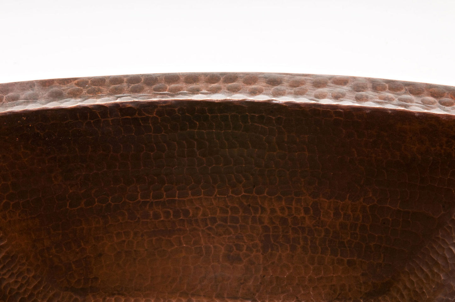 Premier Rectangle Hammered Copper Bathroom Sink  LRECDB