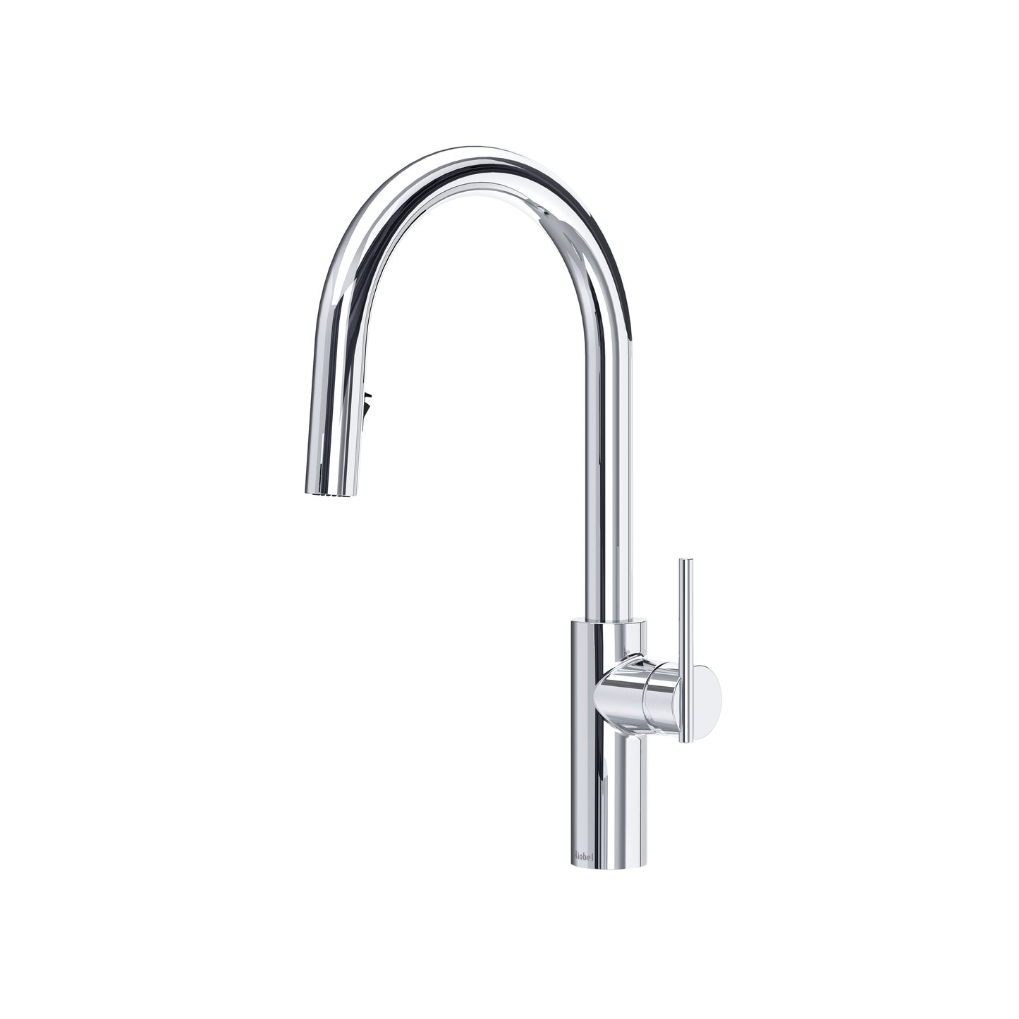 Riobel LT201 Lateral Pull-Down Kitchen Faucet With C-Spout