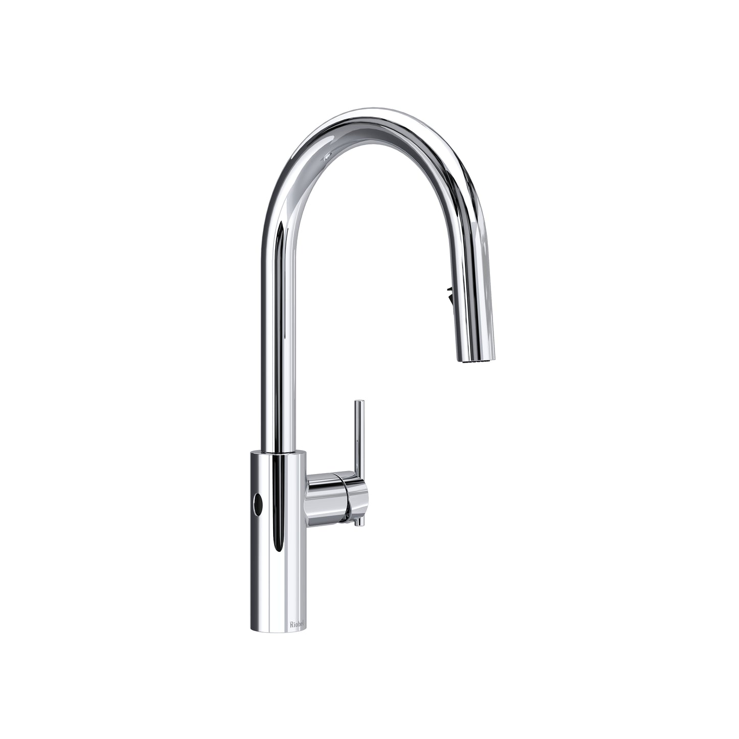 Riobel LT211 Lateral Pull-Down Touchless Kitchen Faucet With C-Spout
