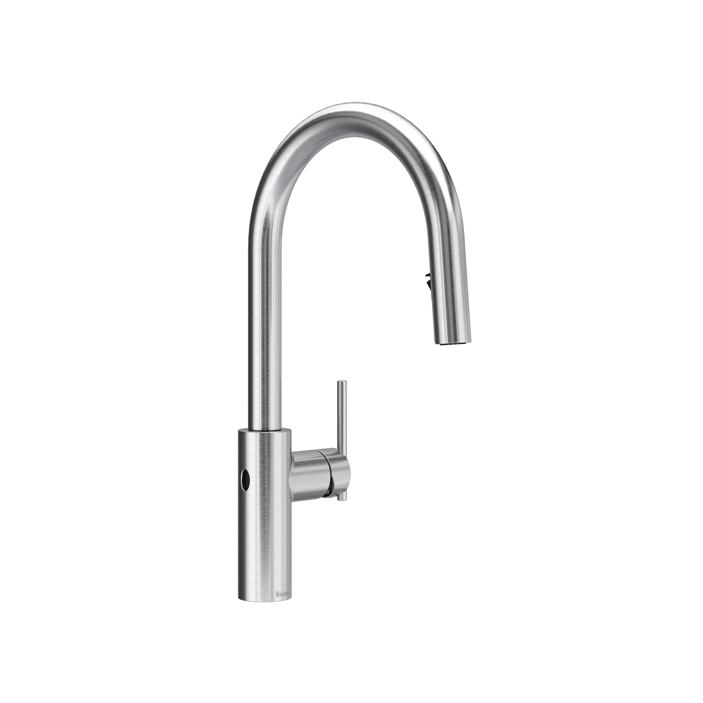 Riobel LT211 Lateral Pull-Down Touchless Kitchen Faucet With C-Spout