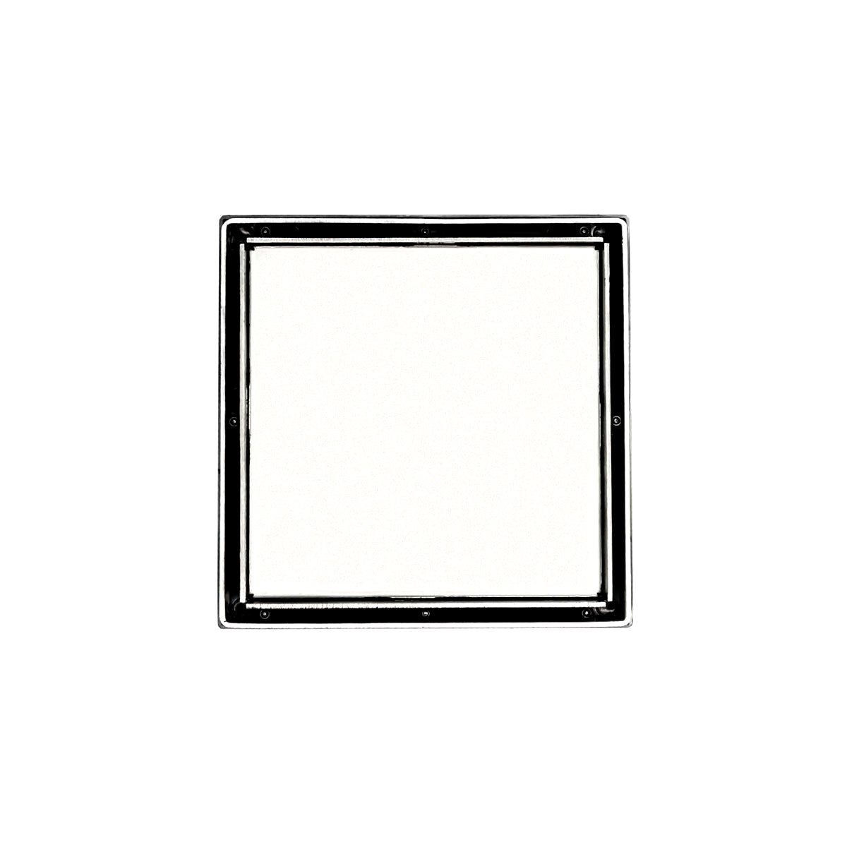 Infinity Drain LTD5 BS  5" x 5" LTD 5 Tile Insert Complete Kit  with Stainless Steel Bonded Flange, 2" No Hub Outlet