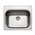 Houzer LTS-2522-1-5 Laundry 25 Inch Stainless Steel Drop-In Topmount 1-Hole Single Bowl Sink