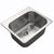 Houzer LTS-2522-1 Laundry 25 Inch Stainless Steel Drop-In Topmount 1-Hole Single Bowl Sink Laundry Sink