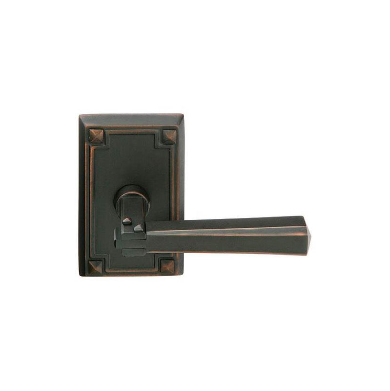 Emtek C5205M Concealed , Privacy , Arts and Crafts Rectangular Rosette , Milano Lever - Parent