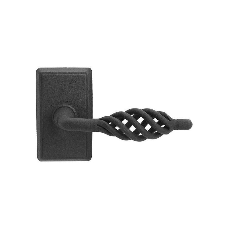 Emtek 7203LLH Privacy , Wrought Steel No.3 Rosette , Lafayette Lever , LH - Parent