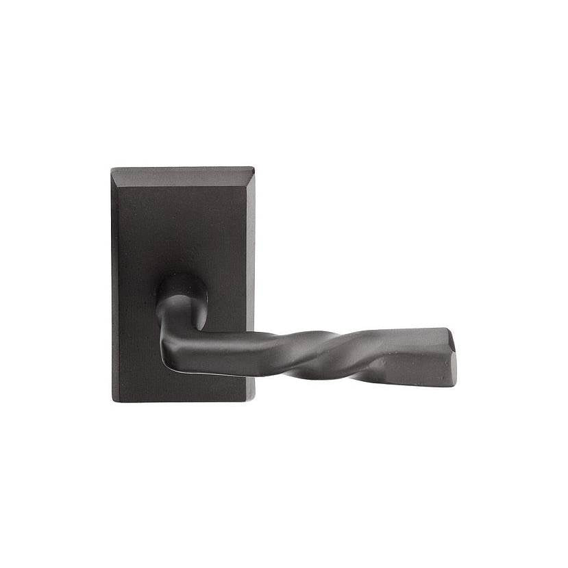 Emtek 7204MTLH Privacy , No.3 Rosette , Montrose Lever , LH - Parent
