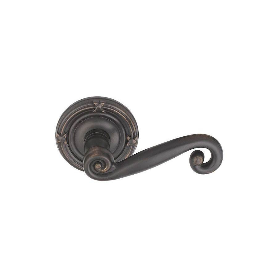 Emtek 8207RRH Privacy , Ribbon and Reed Rosette , Rustic Lever , RH - Parent