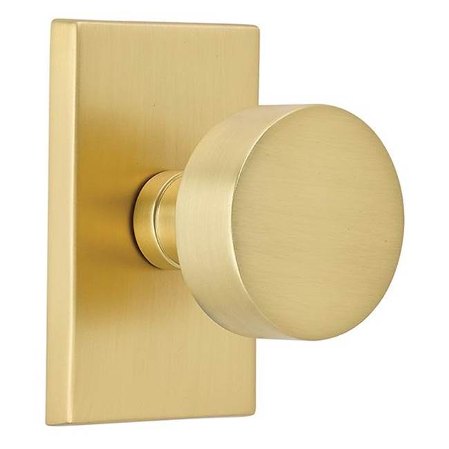 Emtek 5052ROU Dummy , Modern Rectangular Rosette , Round Knob - Parent
