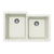 Houzer M-175U Quartztone 33 inch Cloud Granite Composite Undermount 60/40 Double Bowl Kitchen Sink - Parent
