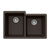 Houzer M-175U Quartztone 33 inch Cloud Granite Composite Undermount 60/40 Double Bowl Kitchen Sink