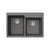 Houzer M-175U Quartztone 33 inch Cloud Granite Composite Undermount 60/40 Double Bowl Kitchen Sink