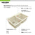 Houzer M-175 Quartztone 33 inch Cloud Granite Composite Drop-in Topmount 60/40 Double Bowl Kitchen Sink - Parent