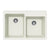 Houzer M-175 Quartztone 33 inch Cloud Granite Composite Drop-in Topmount 60/40 Double Bowl Kitchen Sink - Parent