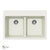 Houzer M-200 Cassiano Italian 33 inch Cloud Granite Composite Drop-in Topmount 50/50 Double Bowl Kitchen Sink - Parent