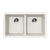Houzer M-300U Quartztone 31 inch Cloud Granite Composite Undermount 50/50 Double Bowl Kitchen Sink - Parent