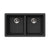 Houzer M-300U Quartztone 31 inch Cloud Granite Composite Undermount 50/50 Double Bowl Kitchen Sink