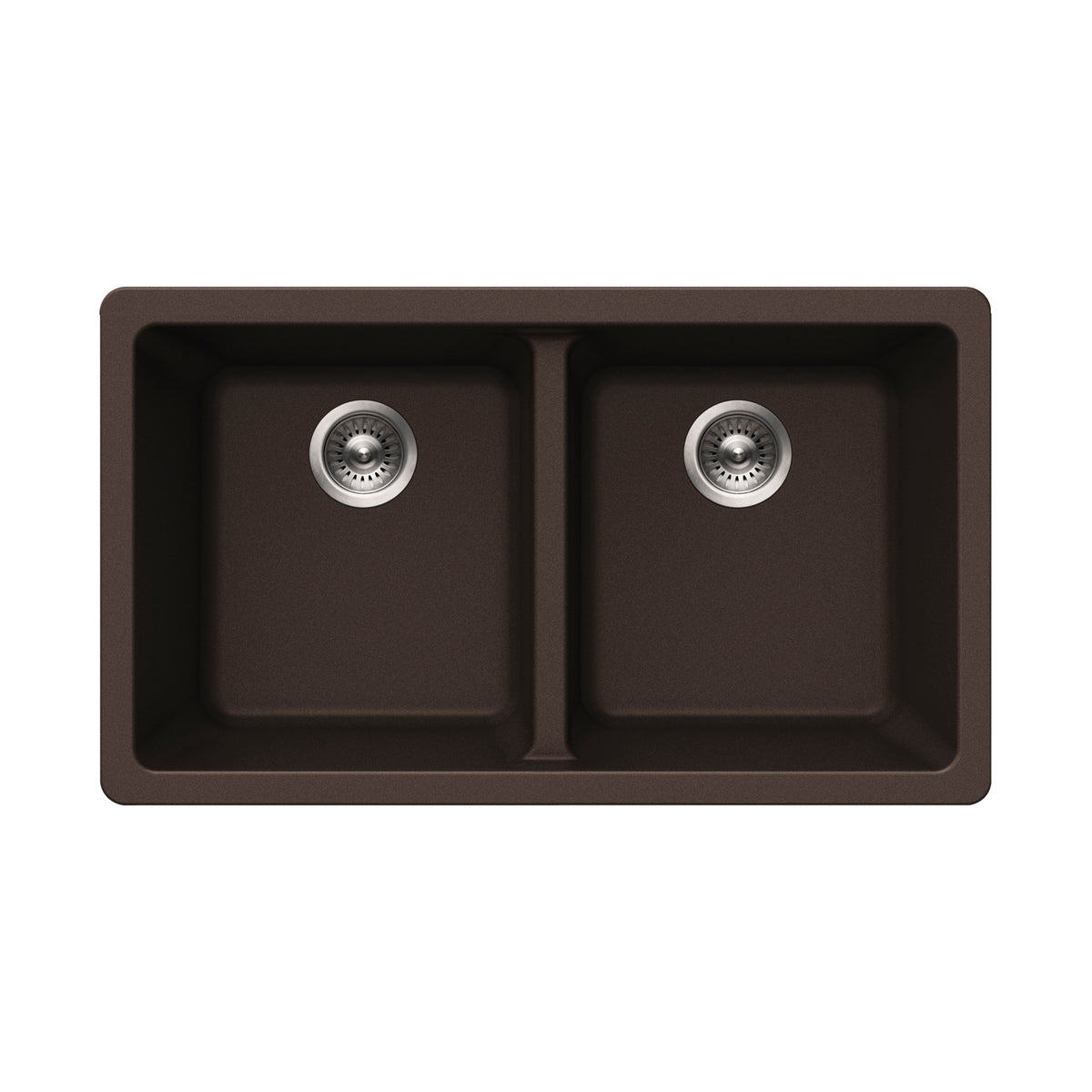 Houzer M-300U Quartztone 31 inch Cloud Granite Composite Undermount 50/50 Double Bowl Kitchen Sink