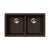 Houzer M-300U Quartztone 31 inch Cloud Granite Composite Undermount 50/50 Double Bowl Kitchen Sink