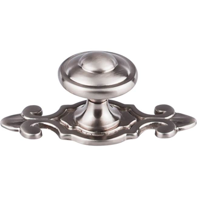 Top Knobs M2134 Canterbury Knob 1 1/4 Inch w/Backplate