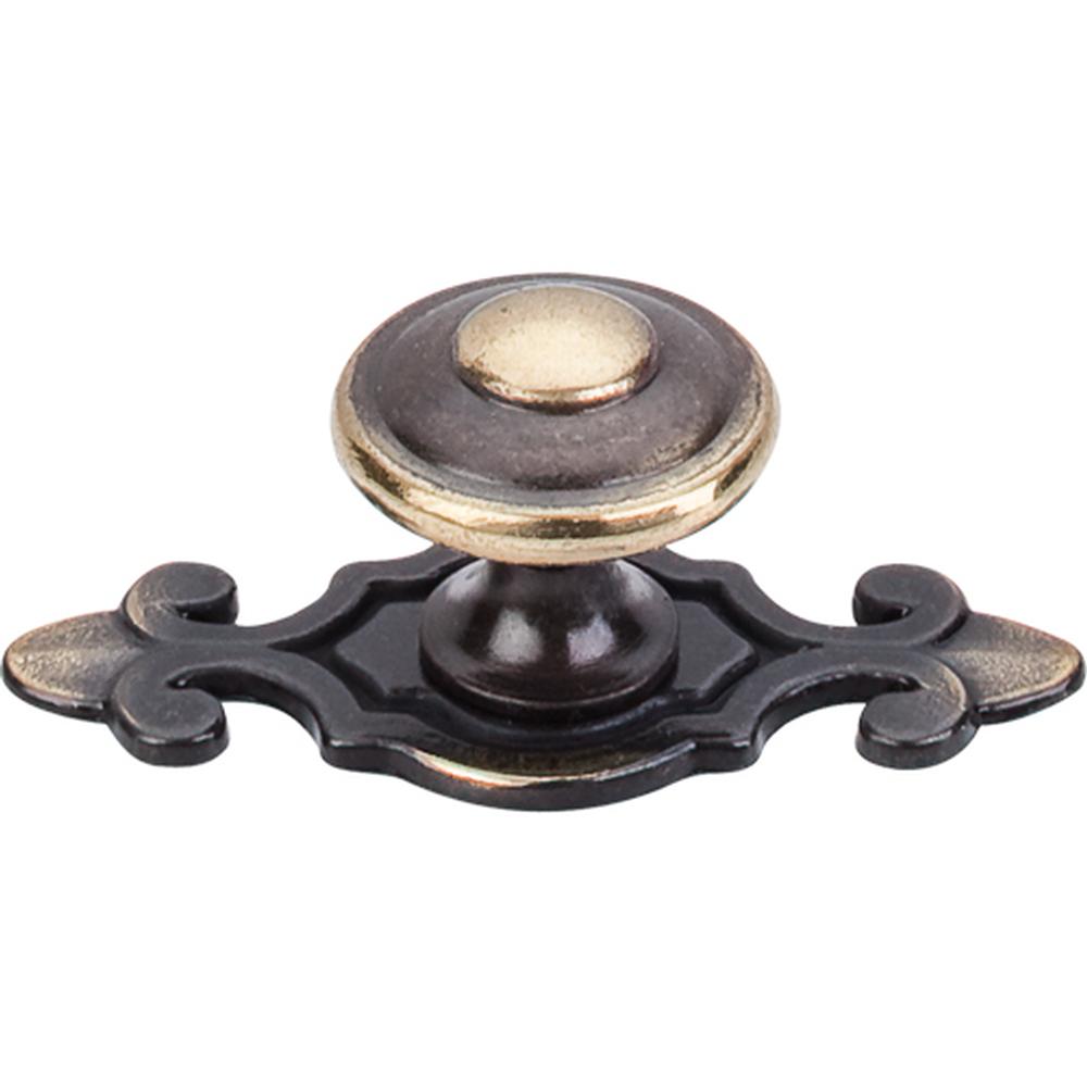 Top Knobs M2134 Canterbury Knob 1 1/4 Inch w/Backplate
