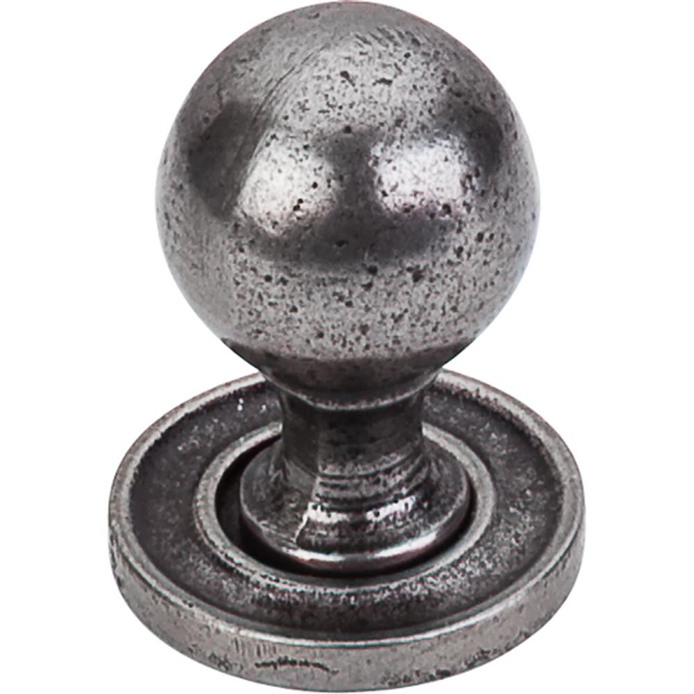 Top Knobs M44 Paris Knob Mottled 1 1/4 Inch With Backplate