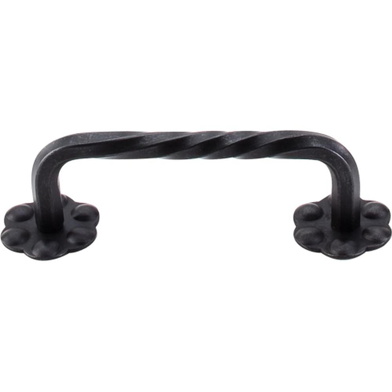 Top Knobs Thin Twist D Pull Center to Center With Backplate - Parent