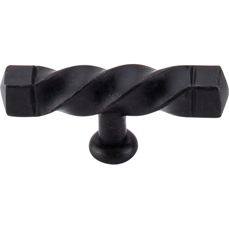 Top Knobs M740 Square Twist T-Handle 3 3/16" - Patina Black