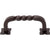 Top Knobs Square Twist D Pull Center to Center With Backplates