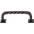 Top Knobs Square Twist D Pull Center to Center With Backplates