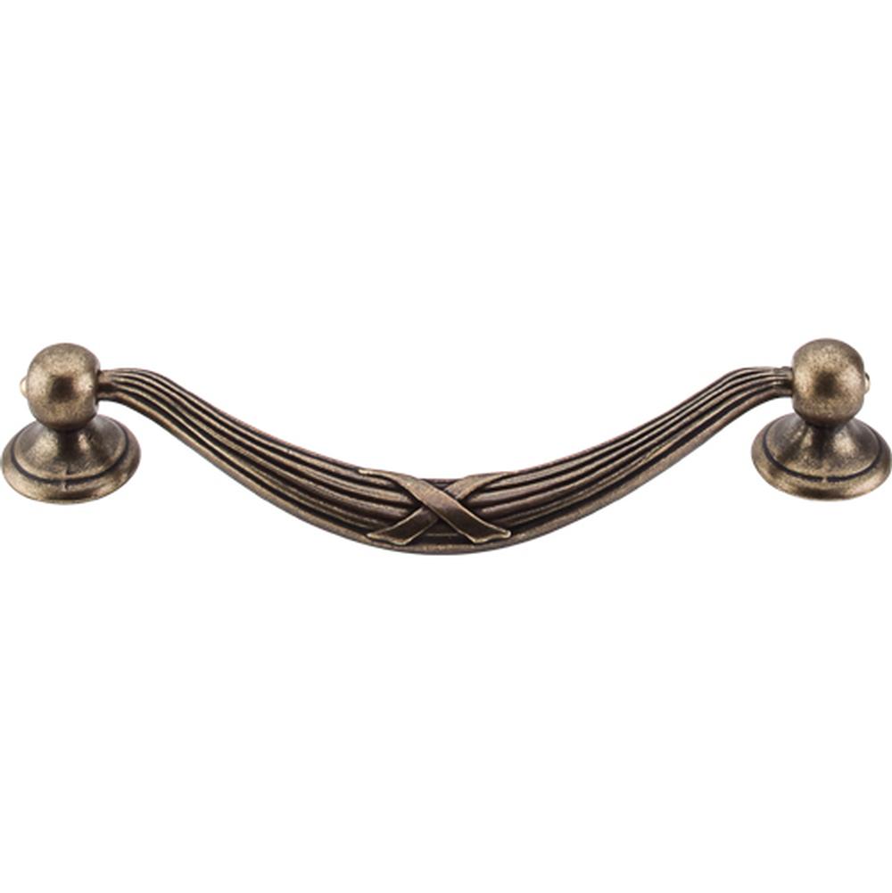 Top Knobs M93 Ribbon and Reed Drop Pull 5 1/16 Inch Center to Center