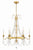 Crystorama MAI-18606-GA Maizey 6 Light Chandelier - Antique Gold