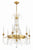 Crystorama MAI-18606-GA Maizey 6 Light Chandelier - Antique Gold