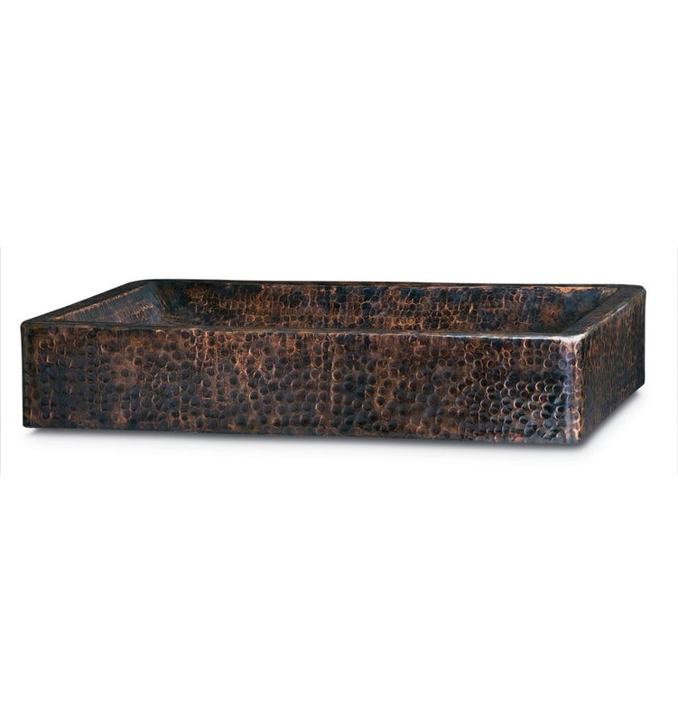 Thompson Traders MBN Masterpiece Milan Rectangular Semi-Double Wall Handcrafted Copper Black Nickel