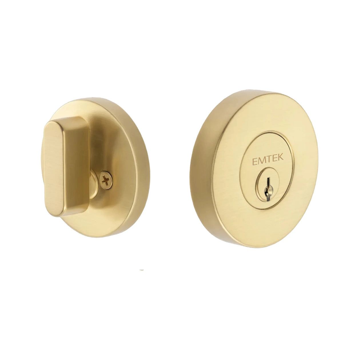 Emtek MC-EE2100-12 Round Deadbolt - Single Cylinder