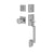 Emtek MC-EE4040PG-04 Modern Rectangular Sectional Entry Set with Page Knob - Single Cylinder - Parent