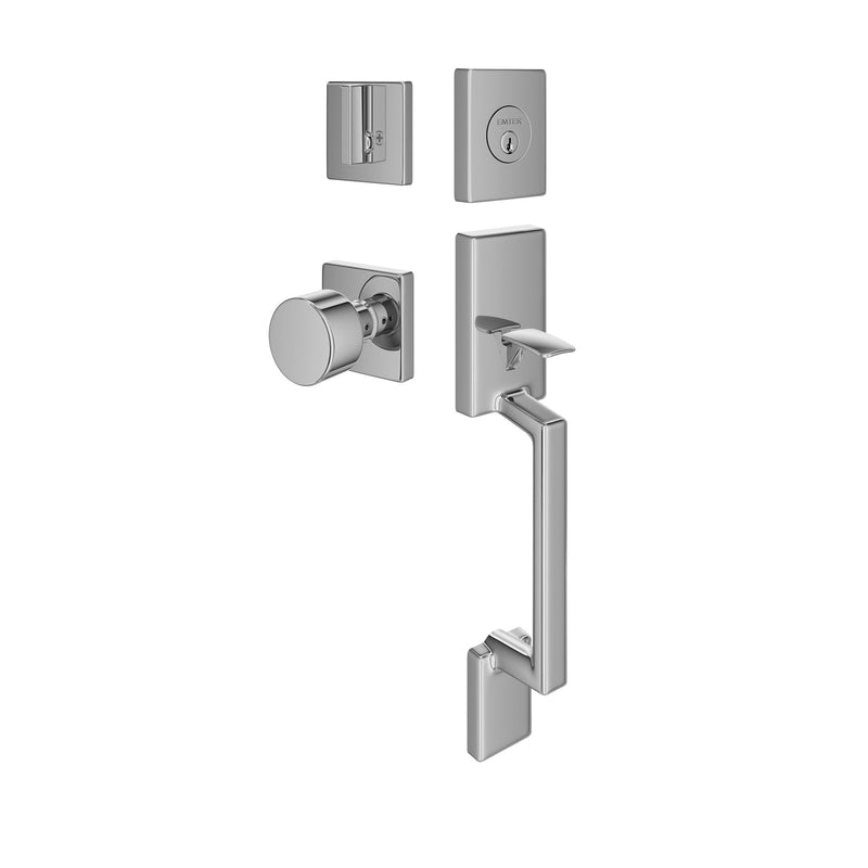 Emtek MC-EE4040PG-04 Modern Rectangular Sectional Entry Set with Page Knob - Single Cylinder - Parent