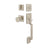 Emtek MC-EE4040PG-04 Modern Rectangular Sectional Entry Set with Page Knob - Single Cylinder