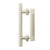 Emtek MC-EEAKBNDR.BFH-10 Barn Door Handle with Flush Pull