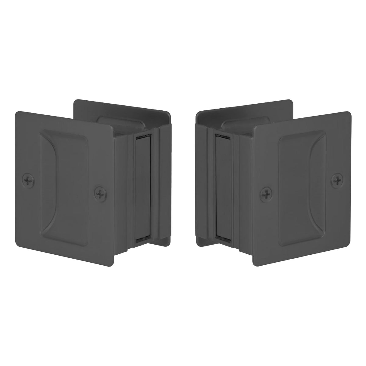 Emtek MC-EEPDSQU64-30 Square Pocket Door Lock - Passage - Parent