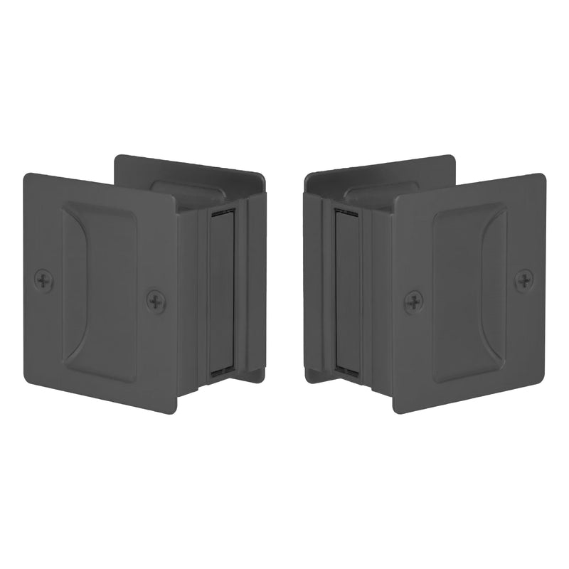 Emtek MC-EEPDSQU64-30 Square Pocket Door Lock - Passage - Parent