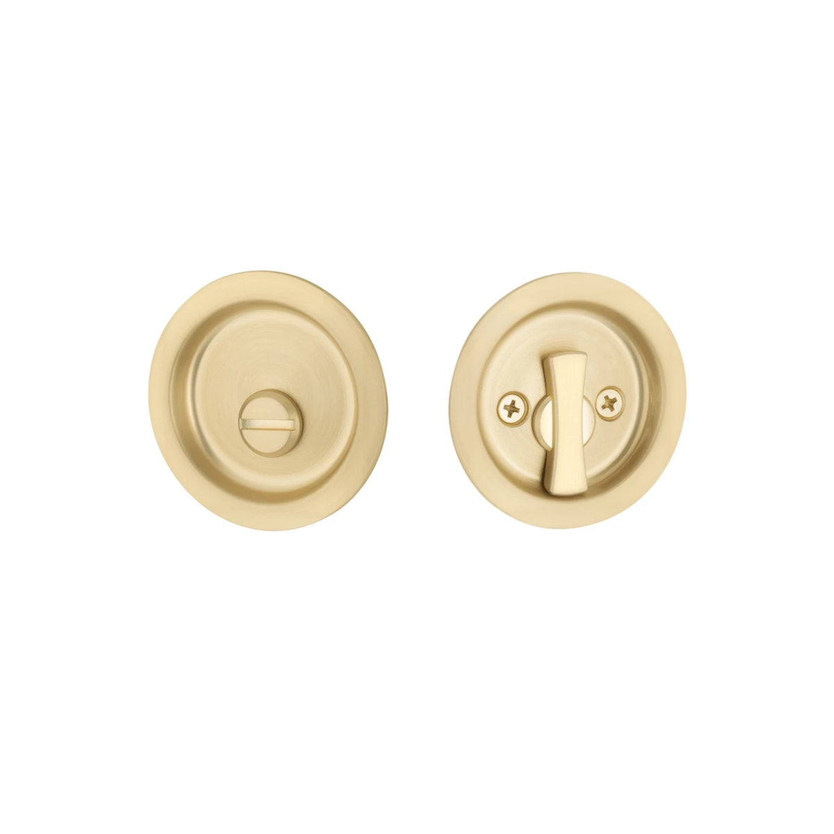 Emtek MC-EETPDRND63-30 Round Tubular Pocket Door Lock - Tubular Privacy